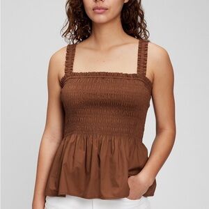 Gap Brown Peplum Top